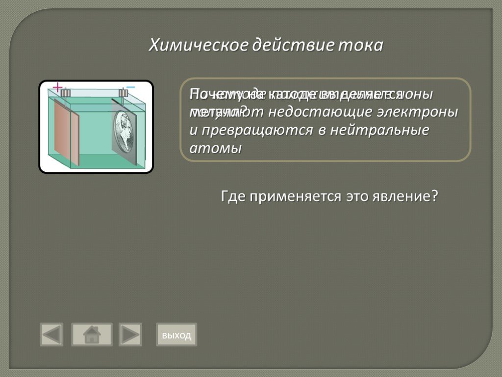 Химическое действие тока. Где используется химическое действие тока. Где используется химическое действие электрического тока. Химическое действие тока примеры.