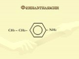 Фенилэтиламин – NH2 CH3 – CH2 –