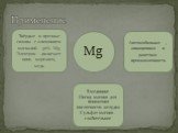 Применение. Твёрдые и прочные сплавы с алюминием магналий- 30 Mg Электрон –включает цинк, марганец, медь. Автомобильная , авиационная и ракетная промышленность. В медицине Оксид магния -для понижения кислотности желудка Сульфат магния - слабительное