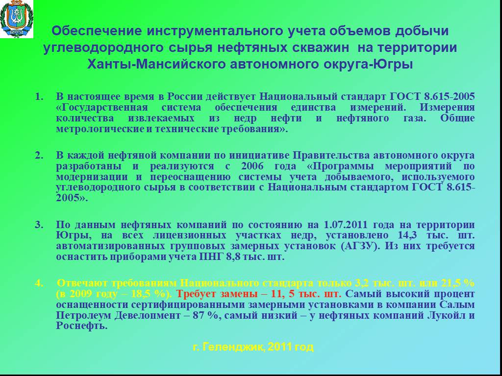 Экологические аспекты использования углеводородного сырья проект