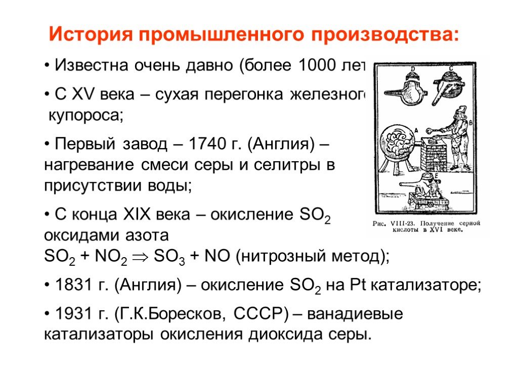 Производящее история