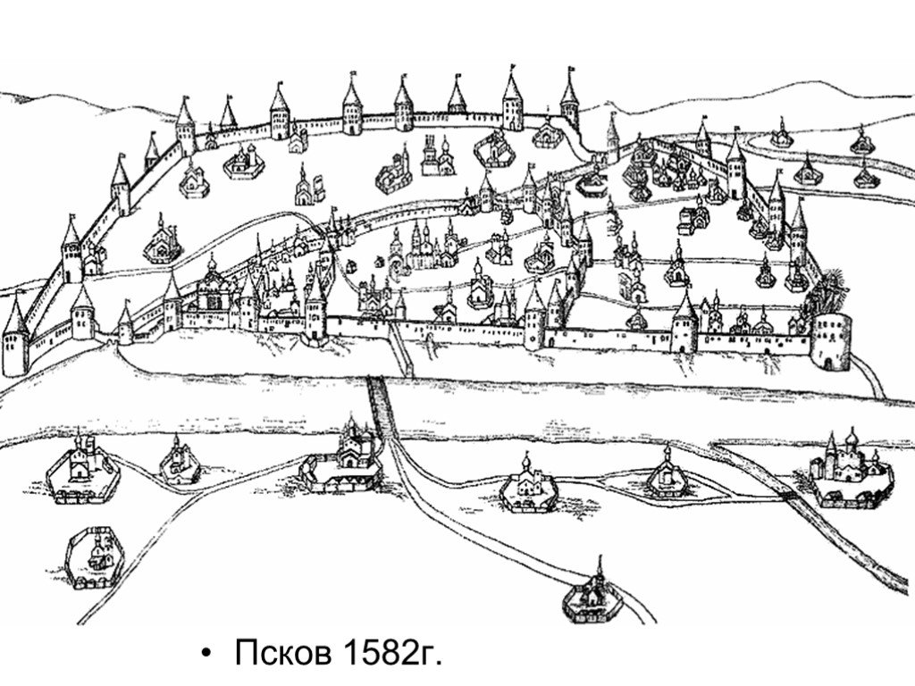 План губернского города пскова