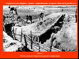 Строительство опорного пункта сопротивления во время боев на Курской дуге. 1943 г. Место съемки: Орловско-курское направление