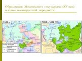 Образование Московского государства (XV век) и языка великорусской народности
