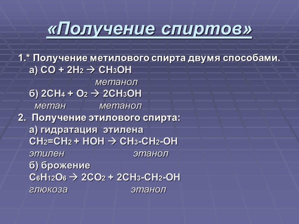Получение ch ch. Получение метилового спирта. Способы получения метанола и этанола. Как из метана получить метанол. Метан в метанол.