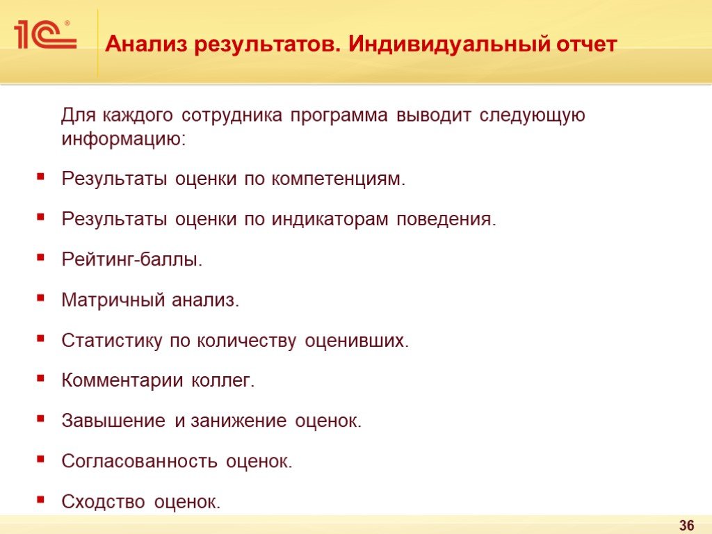 Индивидуальный отчет. Результаты анализов. Индикаторы поведения. Оценка навыков презентации индикаторы.