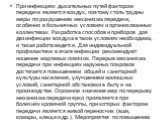 При инфекциях дыхательных путей фактором передачи является воздух, поэтому столь трудны меры по разрушению механизма передачи, особенно в больничных условиях и организованных коллективах. Разработка способов и приборов для дезинфекции воздуха в таких условиях необходима, и такая работа ведется. Для 