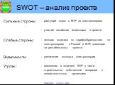 SWOT – анализ проекта