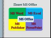 Пакет MS Office MS Word MS Excel MS PowerPoint MS Publisher MS Office