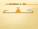 3 пирамиды в Гизе Хефрена Хеопса Мекирина