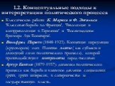 1.2. Концептуальные подходы к интерпретации политического процесса. Классические работы К. Маркса и Ф. Энгельса 'Классовая борьба во Франции', 'Революция и контрреволюция в Германии’ и 'Восемнадцатое брюмера Луи Бонапарта‘. Вильфред Парето (1848-1923). Концепция циркуляции (круговорота) элит. Поняти