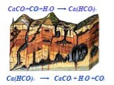 Ca(HCO3)2 CaCO3 + H2O +CO2