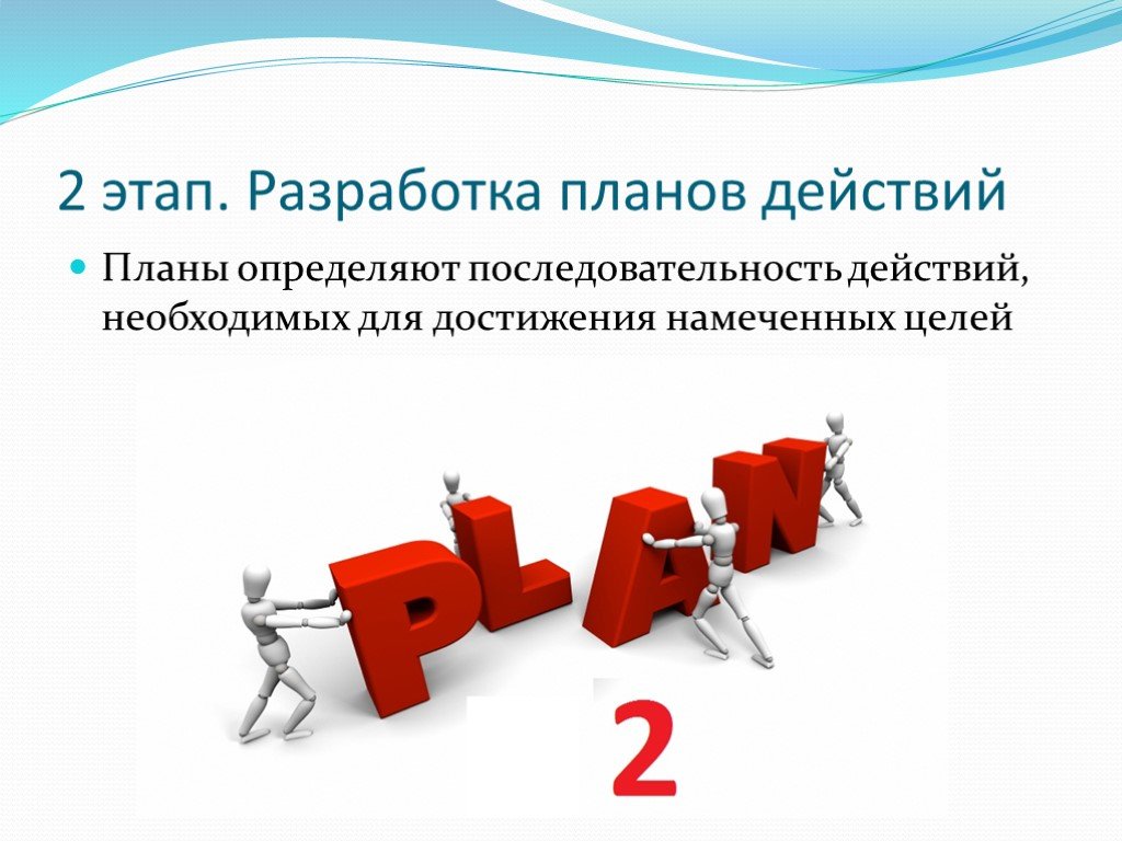 При разработке плана действий происходит обработка