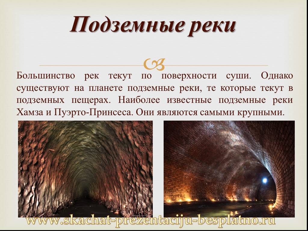 Большинство рек россии текут на. Подземная река Хамза. Подземное течение. Подземная река течение. Подземные реки какие бывает.