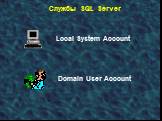 Службы SQL Server Local System Account Domain User Account