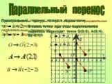 Преобразование фигуры F, при котором ее произвольная точка (х; у) переходит в точку (х+а; у+в) называется параллельным переносом. Задается формулами. Параллельный перенос задается формулами. В какие точки при этом параллельном переносе переходят точки О(0;0), А(0;4), В(-4;1)?