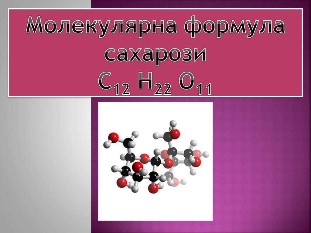 Сахар проект по химии