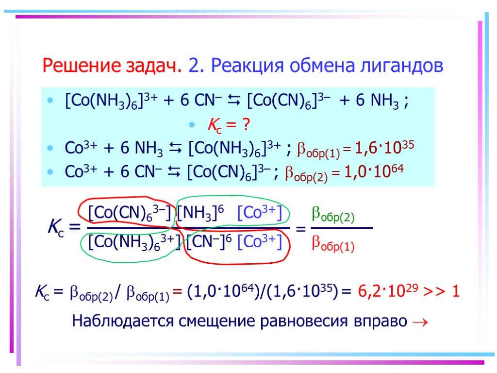 Co2 h2o реакция обмена. Co nh3 6. Co+nh3. Реакции обмена лигандов. [Co(nh3)6]3+.