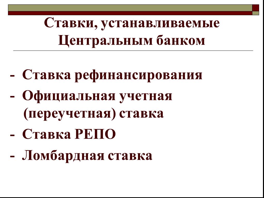 Ссудный процент презентация