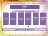 Структура органов ученического самоуправления. Совет министров детской организации. Поручения в классных коллективах