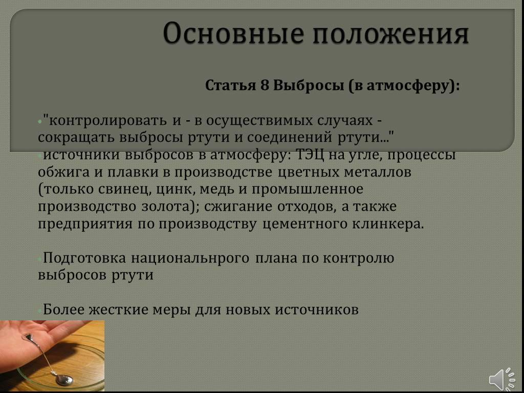 Положения статьи. Основные положения статьи это. Влияние ртути на организм человека кратко. Принуждение сокращать выбросы. Воздействие ртути на человека.