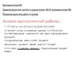 Анализ выполненной работы. Ответы на вопросы(дискуссия): 1.Считаете ли вы полученные данные по РПБ более соответствующими реальности чем ваше распределение доходов? 2.Корректировку каких статей бюджета желательно провести вашей группе ? Почему? 3.Что такое по вашему мнению - Рациональный бюджет семь