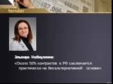 Эльвира Набиуллина: «Около 56% контрактов в РФ заключается практически на безальтернативной основе»