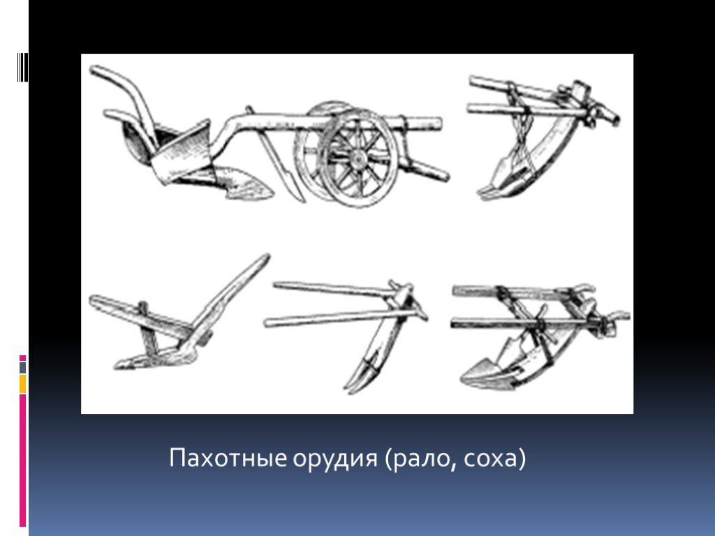 Орудия труда крестьян. Рало и Соха. Соха (орудие). Пахотное орудие. Виды пахотных орудий.