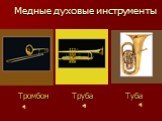 Медные духовые инструменты. Тромбон Труба Туба