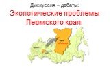 Дискуссия – дебаты: Экологические проблемы Пермского края.