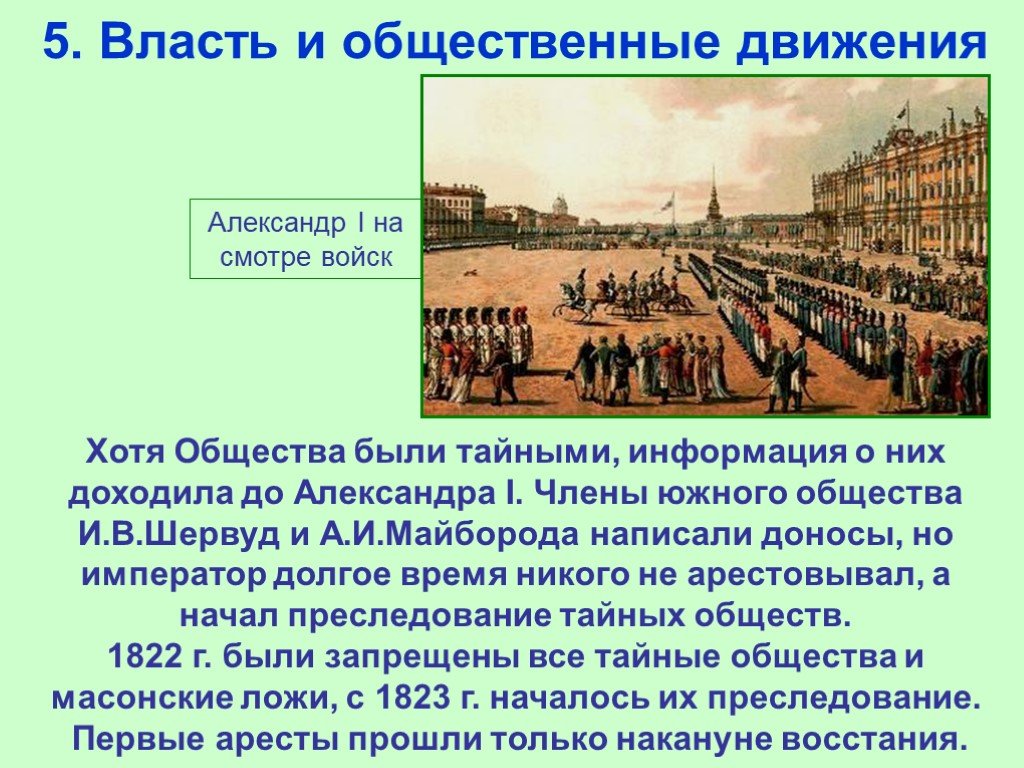 Презентация общественное движение при александре 1 движение декабристов