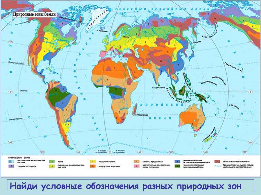 Какие зоны земли есть. Природные зоны земли контурная карта. Контурная карта по географии 6 класс природные зоны земли.