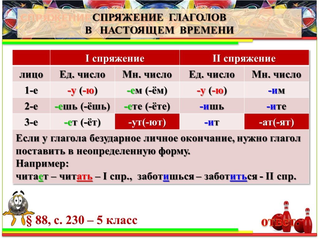 Второе лицо глаголов 3 класс презентация