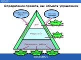 Определение проекта, как объекта управления