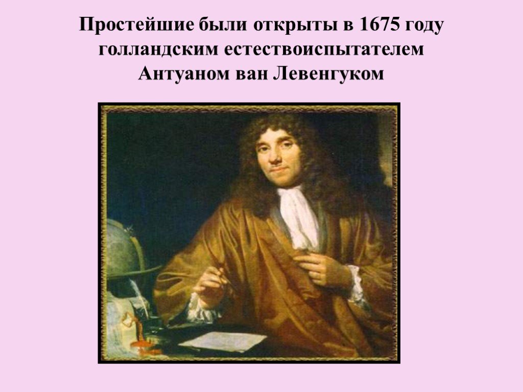 1 простейшие были открыты. Что было в 1675 году. 1675 Год. Antuan Levenhuk. Антуан Ван что сделал в биологии.