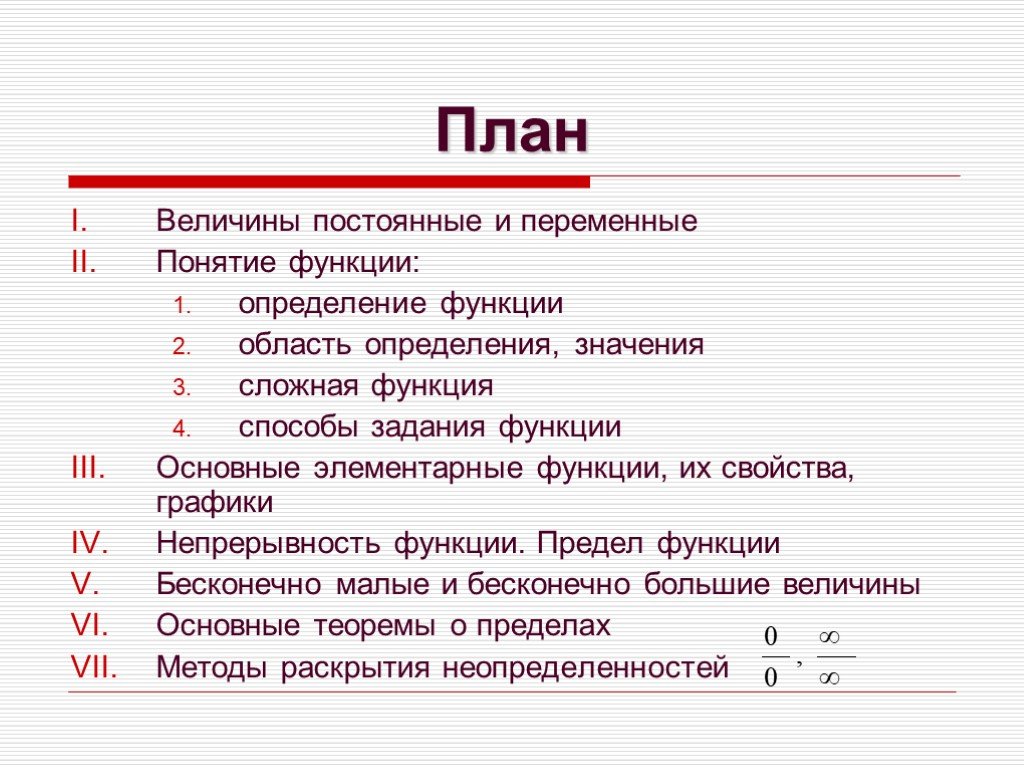 Функции в презентации