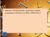 Какова обобщенная структура схемы документооборота в АИС «АИСТ-М»?