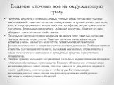 Перечень веществ в промышленных сточных водах составляют тысячи наименований: тяжелые металлы, минеральные и органические кислоты, азот- и хлорсодержащие вещества, соли, сульфиды, жиры, красители и пегменты, фенольные соединения, дубящие вещества. Многие из них обладают токсическими свойствами. Опас