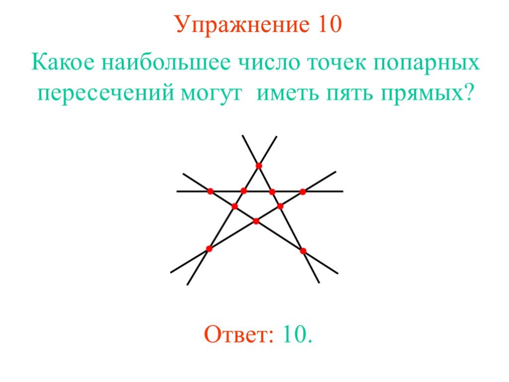 6 прямых 6 точек пересечения. Попарное пересечение. Чертеж попарных пересечений прямых. Сколько попарных пересечений могут иметь 3 прямые. Точки пересечения 5 прямых.