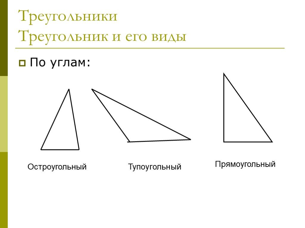 Тупоугольный треугольник чертеж