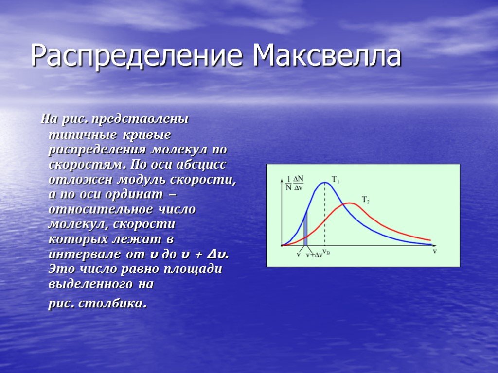 Распределение молекул по скоростям. Максвелловское распределение молекул. Распределение Максвелла. Распределениемасквелла. Распределение Максвелла по скоростям.