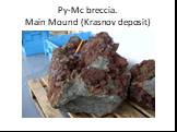 Py-Mc breccia. Main Mound (Krasnov deposit)
