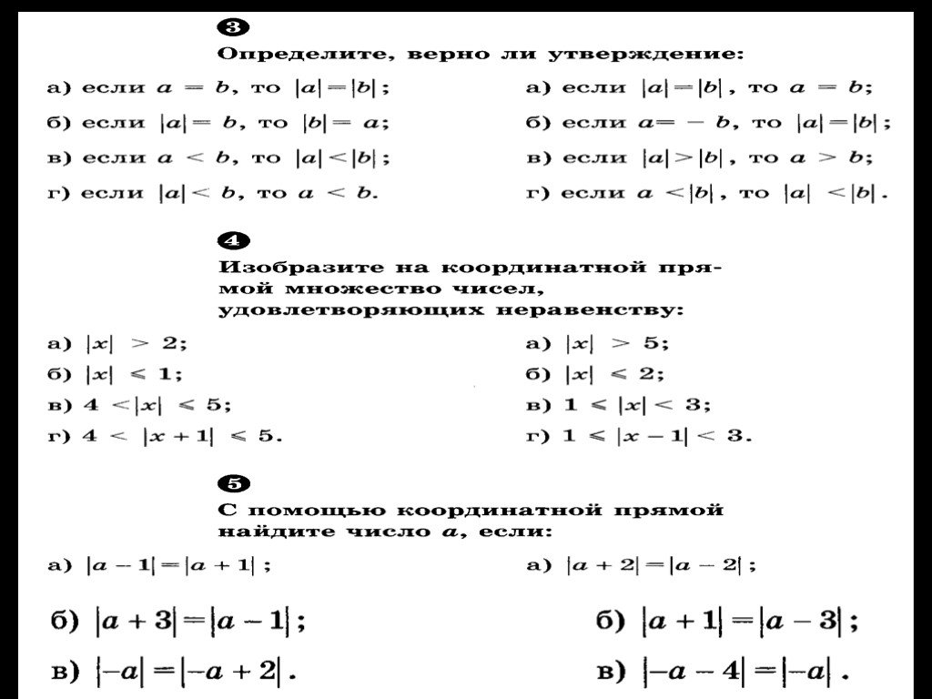 Действия с отрицательными числами (повторение) Worksheet 5C3