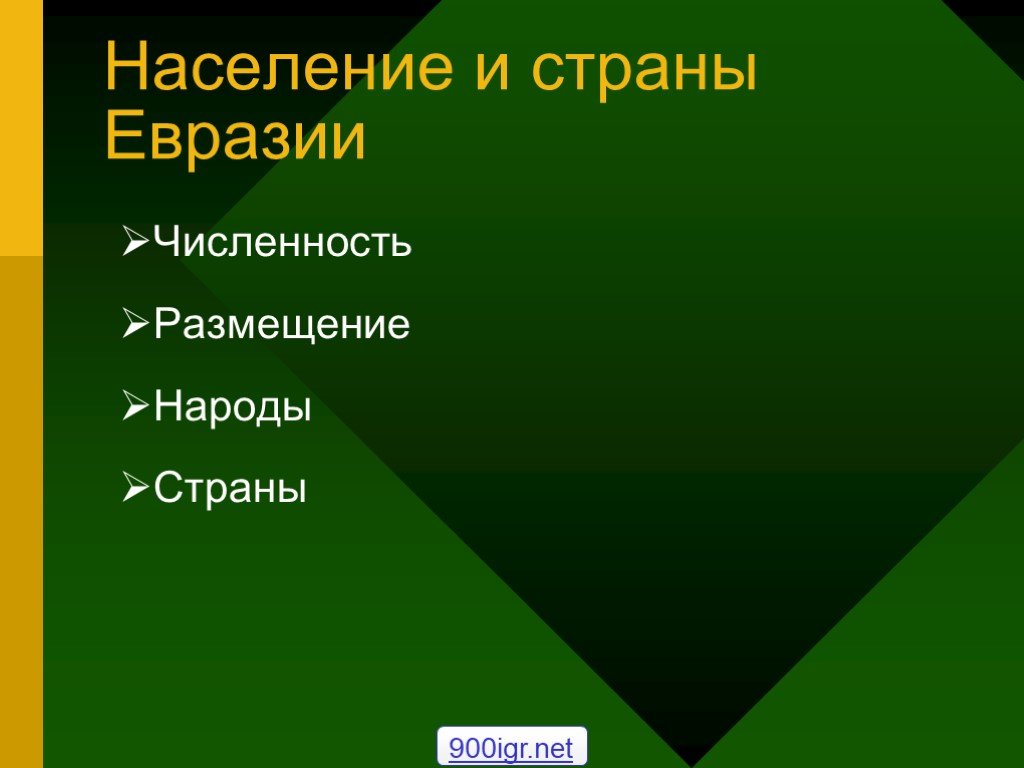 Презентация население евразии