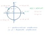 х у М(t) Х0 у0 М(t) = М (х0;у0) x > 0, y > 0 x  0 x > 0, y t - криволинейная координата (х; у) – декартовы координаты (1; 0)