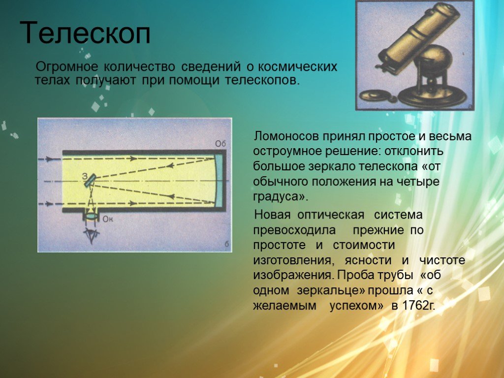 Телескоп презентация по физике