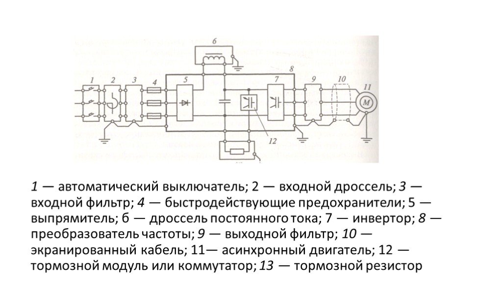 Схема тормозного выпрямителя