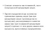 Сочетает элементы как позаказной, так и попроцессной калькуляции затрат. Партия определяется как количество одинаковых единиц затрат (как при калькуляции затрат производства по процессам), рассматриваемое в качестве заказа (как при позаказной калькуляции затрат) отдельно от всех других заказов или п