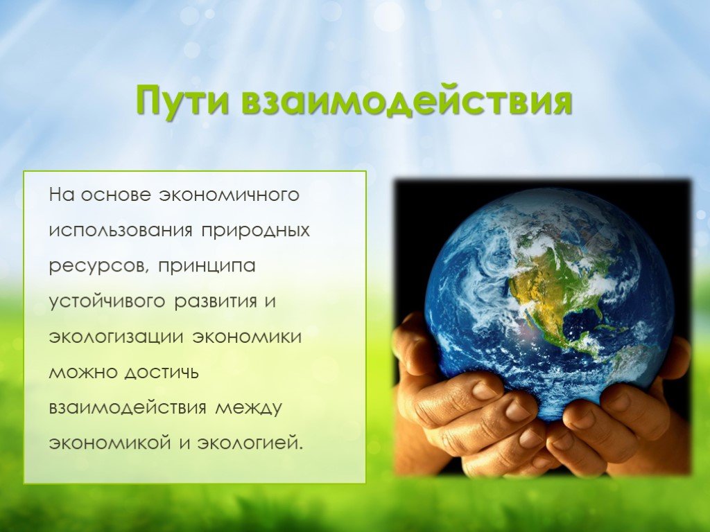 Презентация по окружающему миру экономика и экология