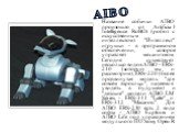 AIBO. Название собачки AIBO произошло от Artificial Intelligence RoBOt (робот с искусственным интеллектом). "Интеллект" игрушки - в программном обеспечении, которое управляет механизмом. Сегодня существует несколько видов AIBO - ERS-210 (которую мы и рассмотрим), ERS-220 (более продвинутая